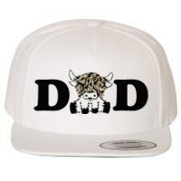 Highland Cow Dad Wool Snapback Cap