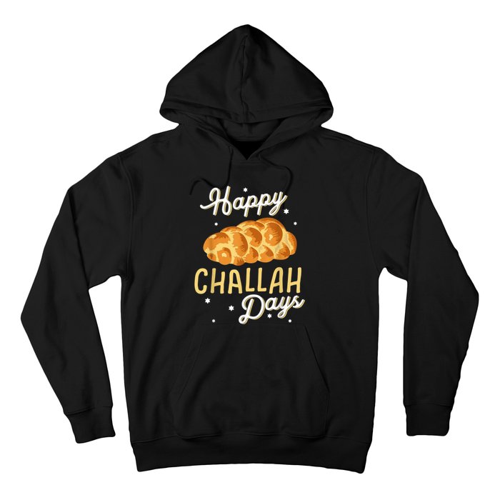 Happy Challah Days Hanukkah Chanukah Funny Jewish Bread Hoodie