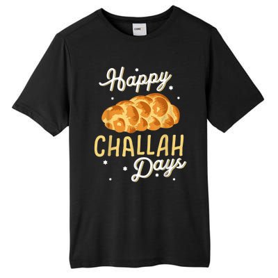 Happy Challah Days Hanukkah Chanukah Funny Jewish Bread Tall Fusion ChromaSoft Performance T-Shirt