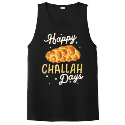 Happy Challah Days Hanukkah Chanukah Funny Jewish Bread PosiCharge Competitor Tank