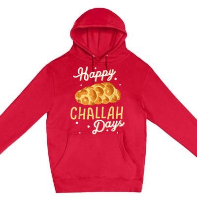 Happy Challah Days Hanukkah Chanukah Funny Jewish Bread Premium Pullover Hoodie