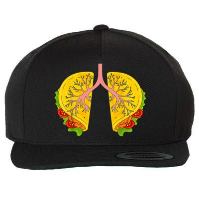 Happy Cinco De Mayo Taco Lungs Respiratory Therapist RT Wool Snapback Cap