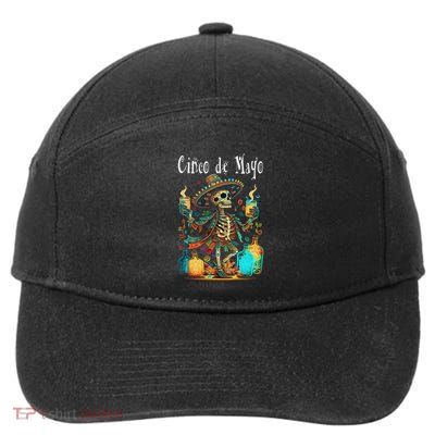 Happy Cinco De Mayo Festival 14 7-Panel Snapback Hat