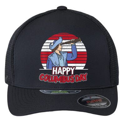 Happy Columbus Day Christopher Columbus Italian Navigator TShirt Flexfit Unipanel Trucker Cap
