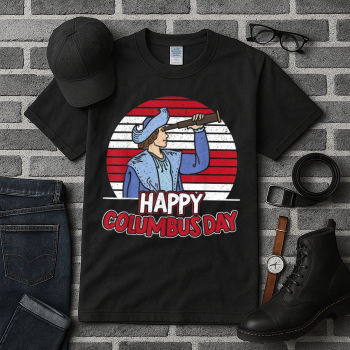 Happy Columbus Day Christopher Columbus Italian Navigator TShirt Tall T-Shirt