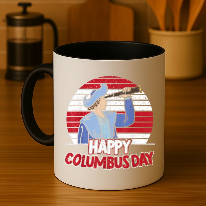 Happy Columbus Day Christopher Columbus Italian Navigator TShirt Mug
