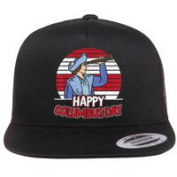 Happy Columbus Day Christopher Columbus Italian Navigator TShirt Flatbill Hat
