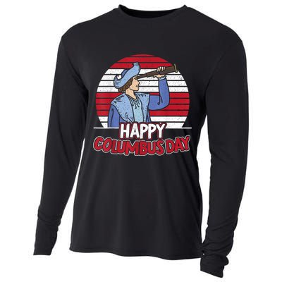 Happy Columbus Day Christopher Columbus Italian Navigator TShirt Cooling Performance Long Sleeve Crew