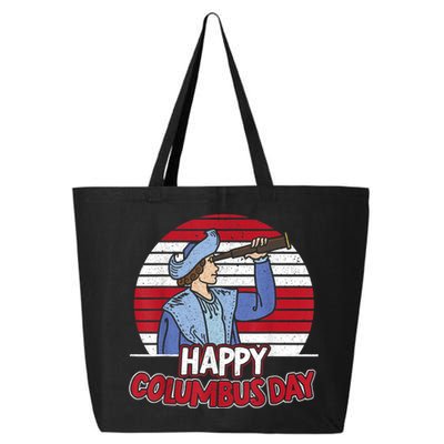 Happy Columbus Day Christopher Columbus Italian Navigator TShirt 25L Jumbo Tote
