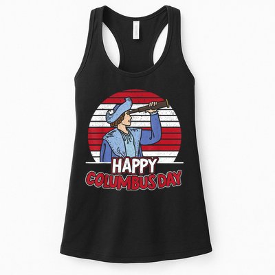Happy Columbus Day Christopher Columbus Italian Navigator TShirt Womens Tank Top