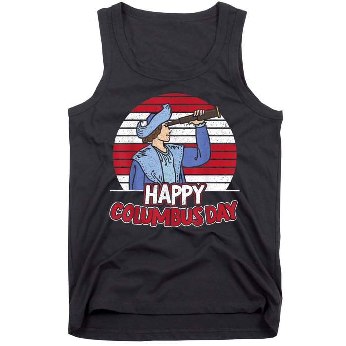 Happy Columbus Day Christopher Columbus Italian Navigator TShirt Tank Top