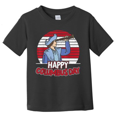 Happy Columbus Day Christopher Columbus Italian Navigator TShirt Toddler T-Shirt