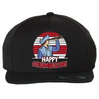 Happy Columbus Day Christopher Columbus Italian Navigator TShirt Wool Snapback Cap