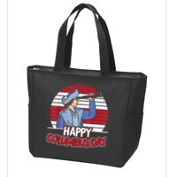 Happy Columbus Day Christopher Columbus Italian Navigator TShirt Zip Tote Bag