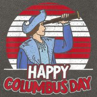 Happy Columbus Day Christopher Columbus Italian Navigator TShirt Cotton Canvas Backpack