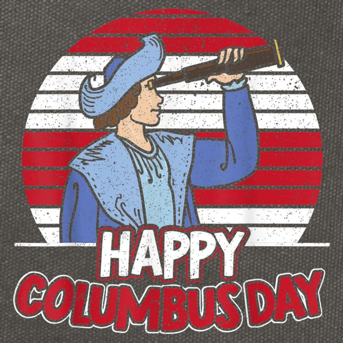 Happy Columbus Day Christopher Columbus Italian Navigator TShirt Cotton Canvas Backpack