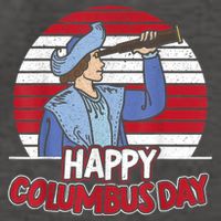Happy Columbus Day Christopher Columbus Italian Navigator TShirt Vector Backpack