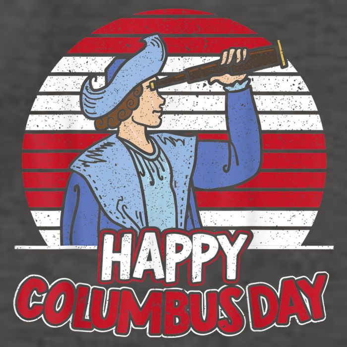 Happy Columbus Day Christopher Columbus Italian Navigator TShirt Vector Backpack