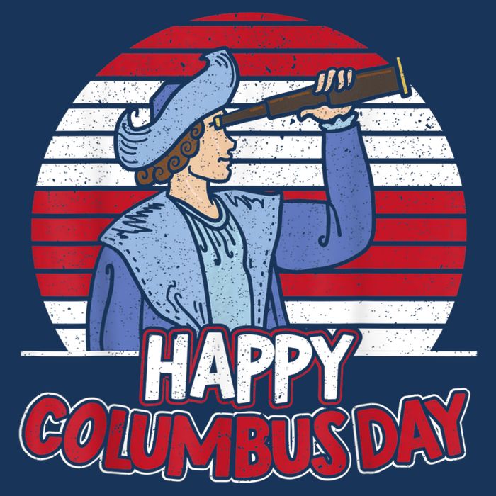 Happy Columbus Day Christopher Columbus Italian Navigator TShirt Infant Baby Jersey Bodysuit
