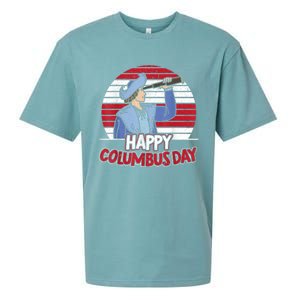 Happy Columbus Day Christopher Columbus Italian Navigator TShirt Sueded Cloud Jersey T-Shirt