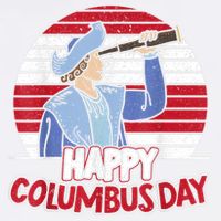 Happy Columbus Day Christopher Columbus Italian Navigator TShirt Garment-Dyed Sweatshirt