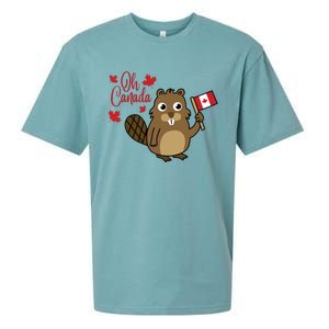 Happy Canada Day Shirts Funny Canadian Groundhog Flag Sueded Cloud Jersey T-Shirt