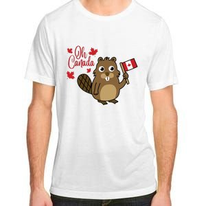 Happy Canada Day Shirts Funny Canadian Groundhog Flag Adult ChromaSoft Performance T-Shirt