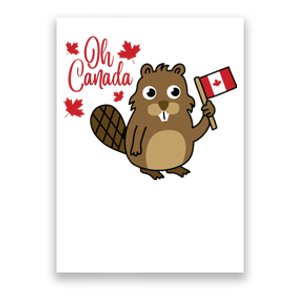 Happy Canada Day Shirts Funny Canadian Groundhog Flag Poster