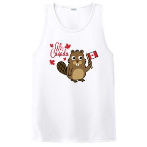 Happy Canada Day Shirts Funny Canadian Groundhog Flag PosiCharge Competitor Tank