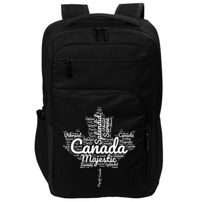 Happy Canada Day Celebrations Maple Leaf Canadian Pride Impact Tech Backpack