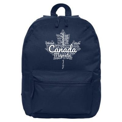 Happy Canada Day Celebrations Maple Leaf Canadian Pride 16 in Basic Backpack