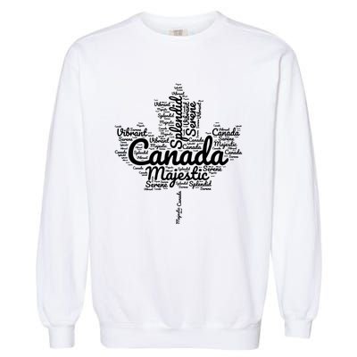 Happy Canada Day Celebrations Maple Leaf Canadian Pride Garment-Dyed Sweatshirt