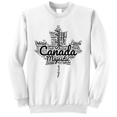 Happy Canada Day Celebrations Maple Leaf Canadian Pride Sweatshirt