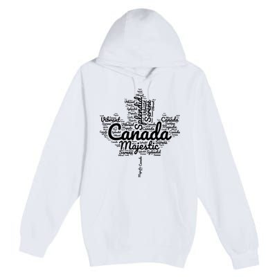 Happy Canada Day Celebrations Maple Leaf Canadian Pride Premium Pullover Hoodie