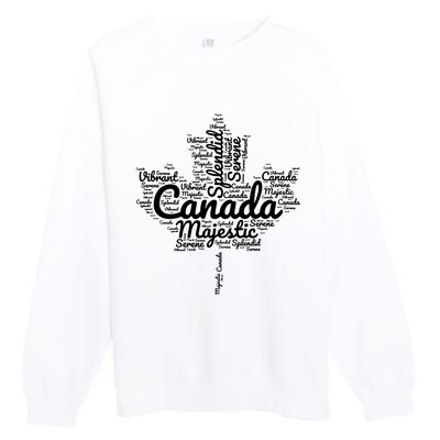 Happy Canada Day Celebrations Maple Leaf Canadian Pride Premium Crewneck Sweatshirt