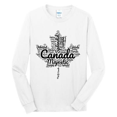 Happy Canada Day Celebrations Maple Leaf Canadian Pride Tall Long Sleeve T-Shirt