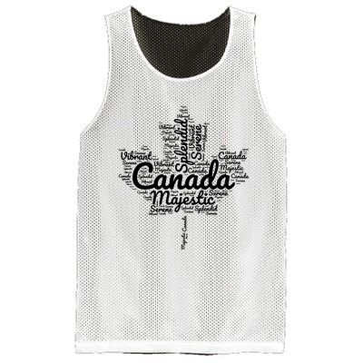 Happy Canada Day Celebrations Maple Leaf Canadian Pride Mesh Reversible Basketball Jersey Tank