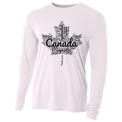 Happy Canada Day Celebrations Maple Leaf Canadian Pride Cooling Performance Long Sleeve Crew