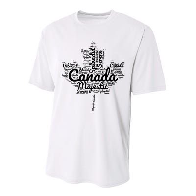 Happy Canada Day Celebrations Maple Leaf Canadian Pride Performance Sprint T-Shirt