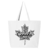 Happy Canada Day Celebrations Maple Leaf Canadian Pride 25L Jumbo Tote