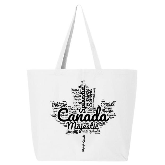 Happy Canada Day Celebrations Maple Leaf Canadian Pride 25L Jumbo Tote