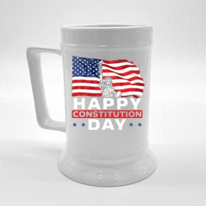 Happy Constitution Day New American USA Flag America Beer Stein