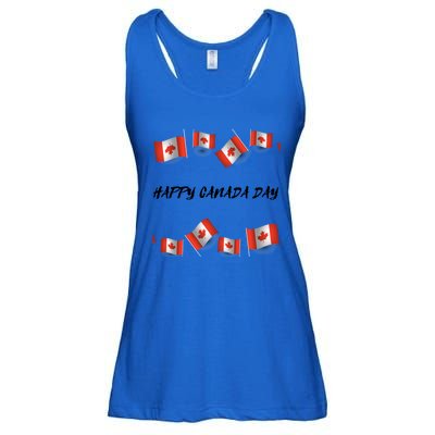 Happy Canada Day Canadian Flag Freedom Country Canadians Gift Ladies Essential Flowy Tank