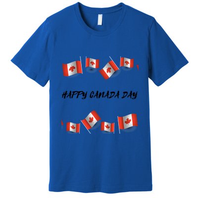 Happy Canada Day Canadian Flag Freedom Country Canadians Gift Premium T-Shirt