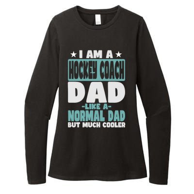 Hockey Coach Dad Cooler Than Normal Gift Womens CVC Long Sleeve Shirt