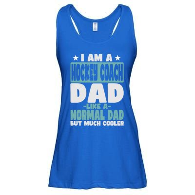 Hockey Coach Dad Cooler Than Normal Gift Ladies Essential Flowy Tank