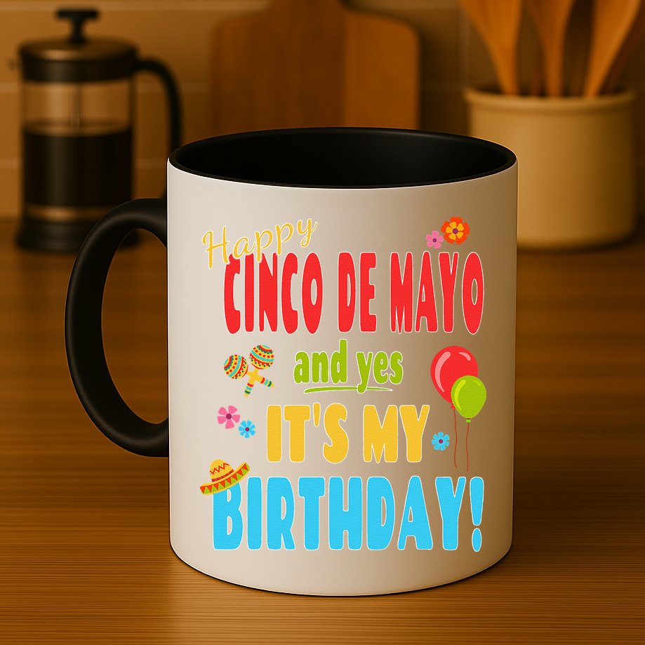 Happy Cinco De Mayo Birthday May 5th Birthday Party Mug