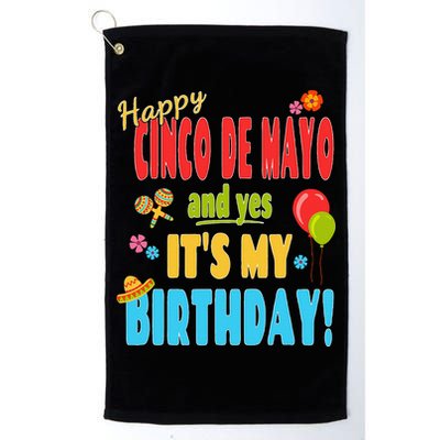 Happy Cinco De Mayo Birthday May 5th Birthday Party Golf Towel