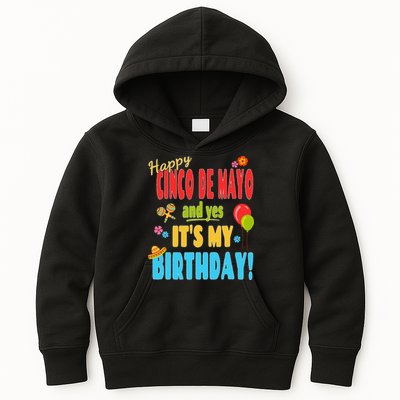 Happy Cinco De Mayo Birthday May 5th Birthday Party Kids Hoodie