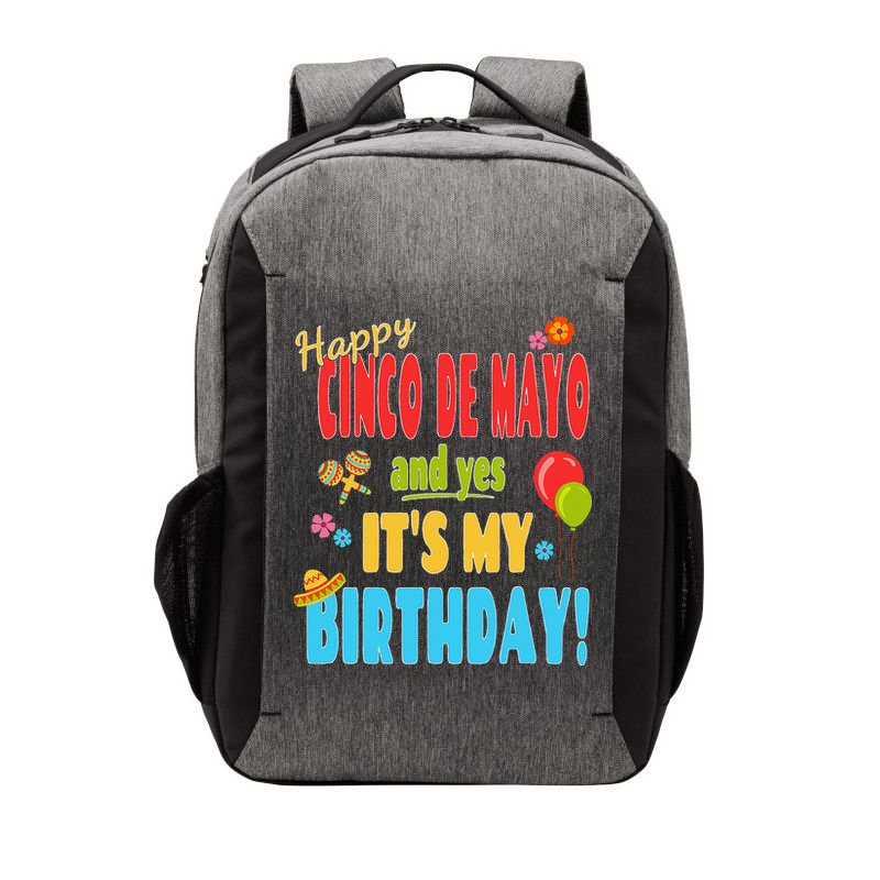 Happy Cinco De Mayo Birthday May 5th Birthday Party Vector Backpack